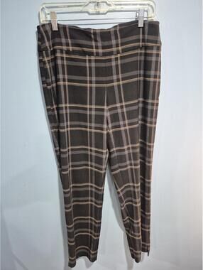 Zac & Rachel Women's Plaid Stretch Pants Size 10